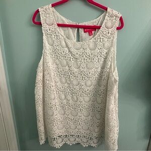 Lilly Pulitzer for Target lace tank top 3x VERY RARE PLUS SIZE